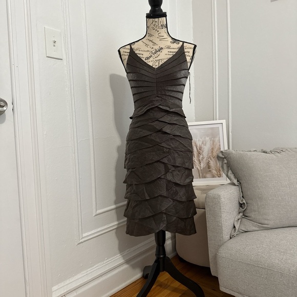 Adrianna Papell Ruffle Dress - Picture 1 of 7